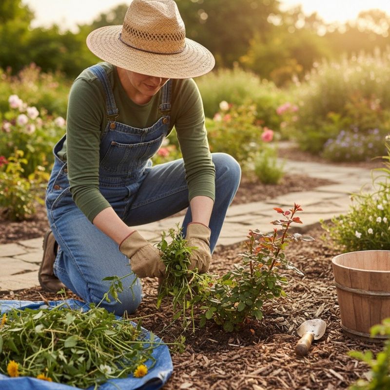 Local Flower Bed Weeding pros at work